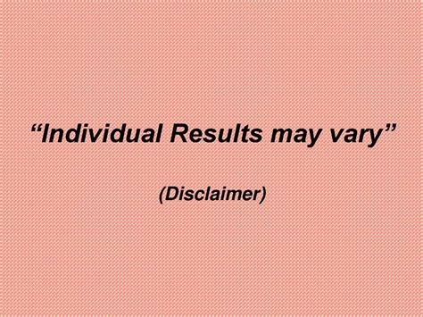 Individual Results .